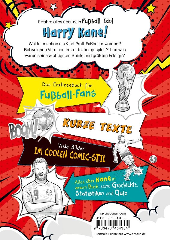 Produktbild: Fußball-Stars - Alles über Kane. Vom Fußball-Talent zum Megastar