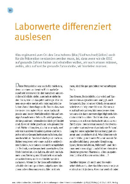 Produktbild: Nährstoff- & Hormontherapie - Der Präventions-Leitfaden