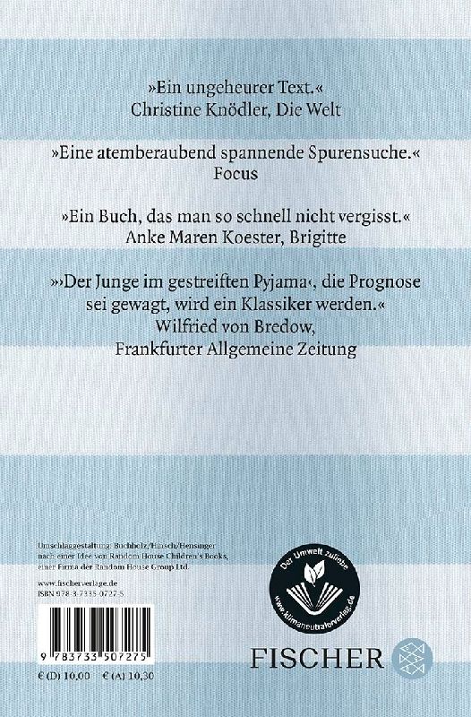 Produktbild: Der Junge im gestreiften Pyjama