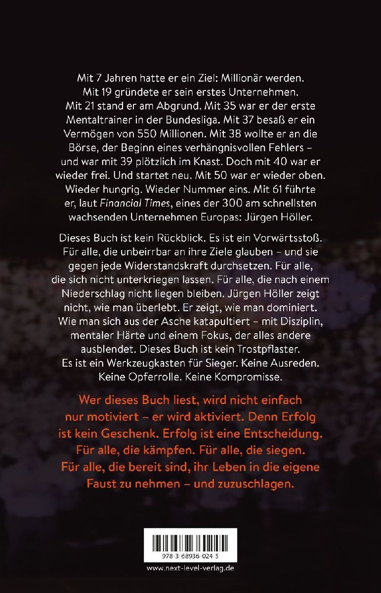 Produktbild: Unzerstörbar - Die Kunst, niemals aufzugeben, Spiegelbestseller von Jürgen Höller, Mentale Stärke & Disziplin lernen, Comeback-Mindset für Erfolg, Motivation, Unternehmer Biografie, Sieger werden ohne Ausreden