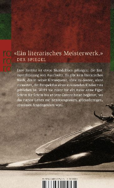 Produktbild: Roman eines Schicksallosen