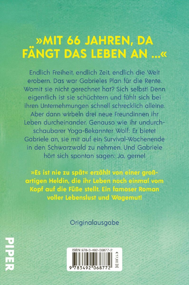 Produktbild: Es ist nie zu spät