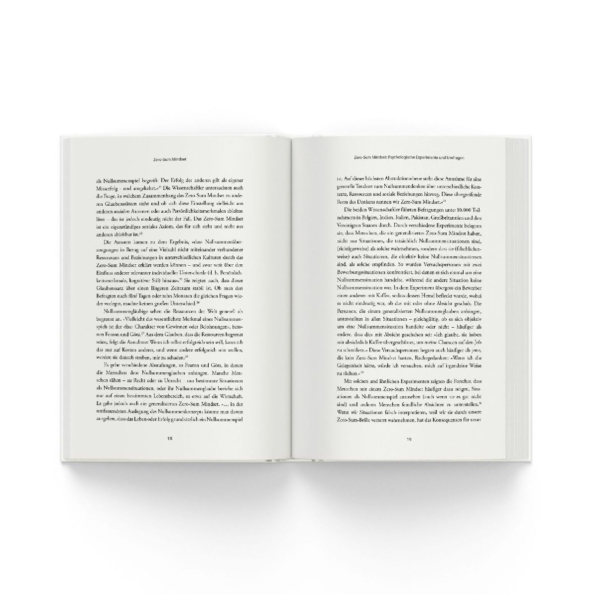 Produktbild: ZERO SUM MINDSET
