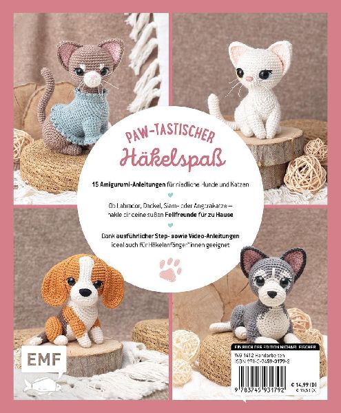 Produktbild: Süße Pfötchen - Hunde und Katzen als Amigurumis häkeln