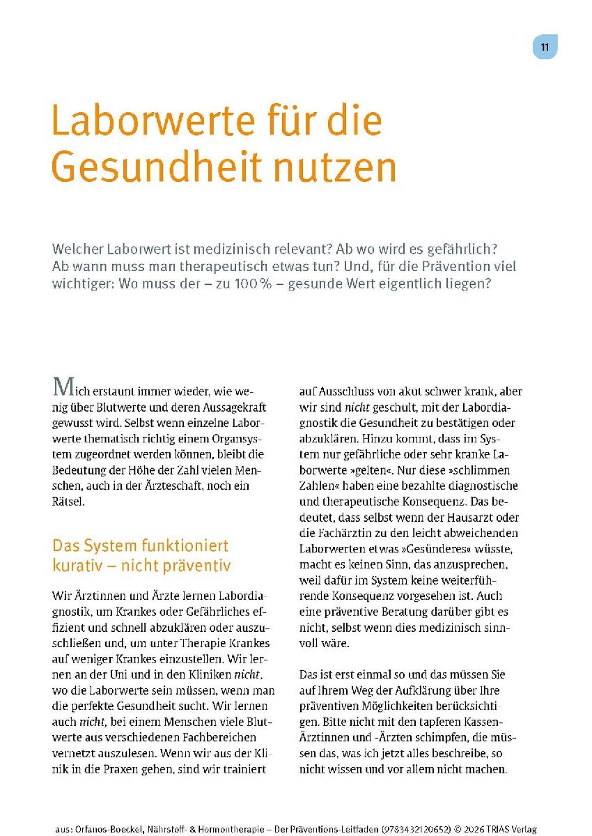 Produktbild: Nährstoff- & Hormontherapie - Der Präventions-Leitfaden