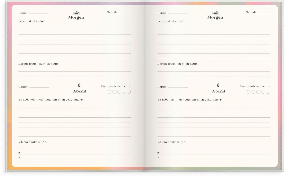 Produktbild: Burde - Morgen- & Abendtagebuch