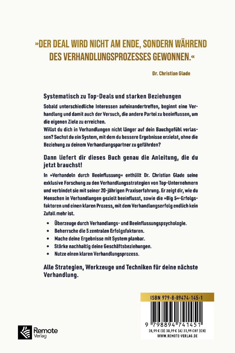 Produktbild: Verhandeln durch Beeinflussung