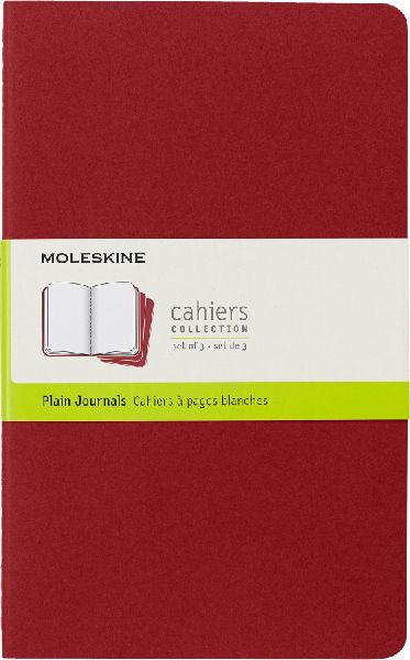 Produktbild: Moleskine Cahier Pocket Plain Red Cover L. 3er Pack