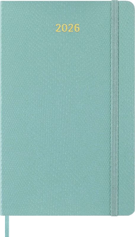 Produktbild: Moleskine 12 Monate Precious & Ethical Wochen Notizkalender 2026, L/A5, liniert, weicher Einband, Mamba Hellgrün, mit Box