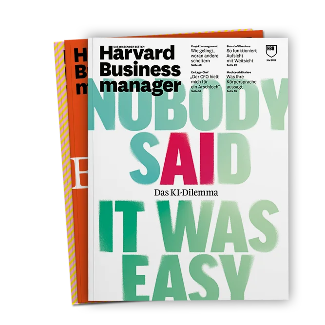 Harvard Business manager  drei Hefte