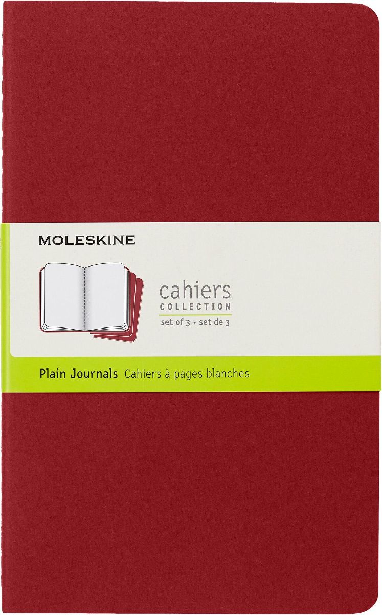 Produktbild: Moleskine Cahier Pocket Plain Red Cover L. 3er Pack