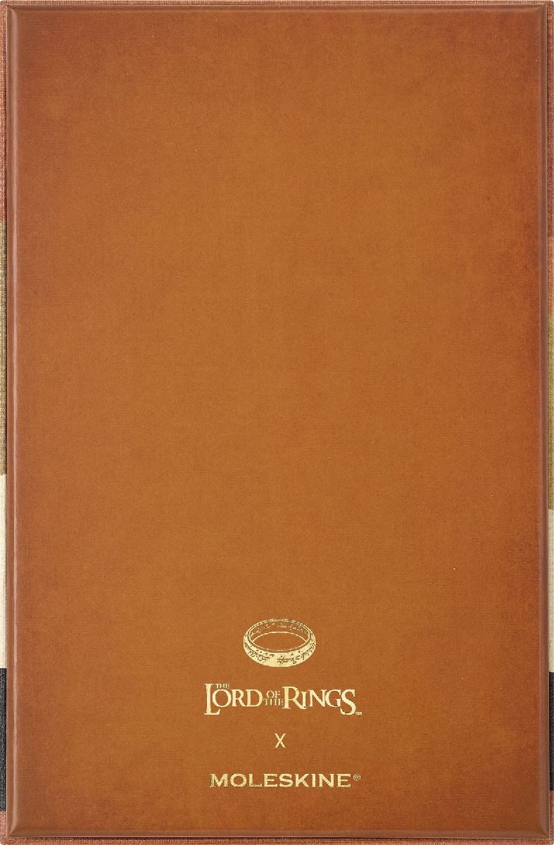Produktbild: Moleskine Der Herr der Ringe Notizbuch Frodo Sam limitierte Ausgabe, L/A5, liniert, fester Einband, mit Box