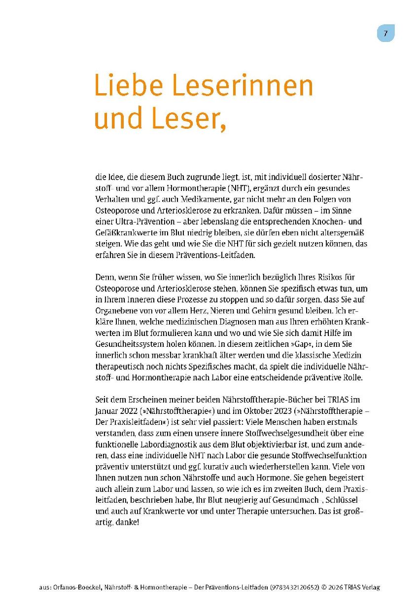 Produktbild: Nährstoff- & Hormontherapie - Der Präventions-Leitfaden