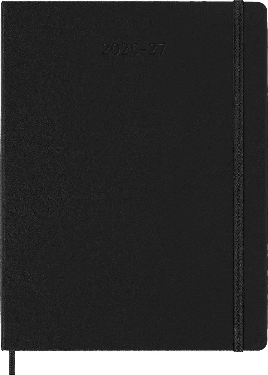 Produktbild: Moleskine 18 Monate Wochen Notizkalender 2026/2027, XL, 1 Wo = 1 Seite, Rechts linierte Seite, Fester Einband, Schwarz