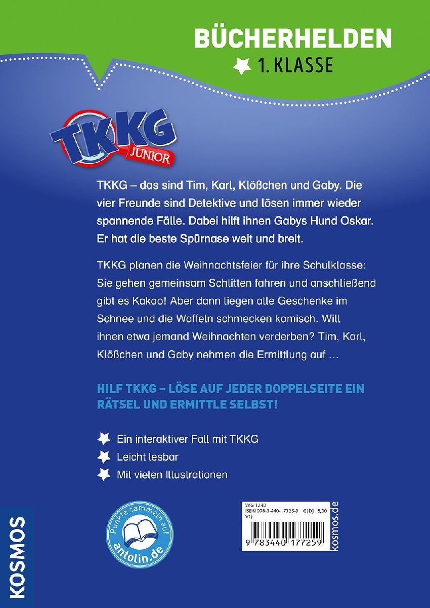 Produktbild: TKKG Junior, Bücherhelden 1. Klasse, Rettet Weihnachten!