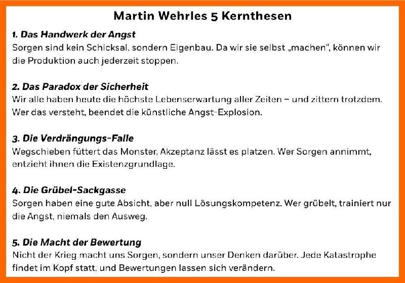 Produktbild: Wer wärst du ohne deine Sorgen?