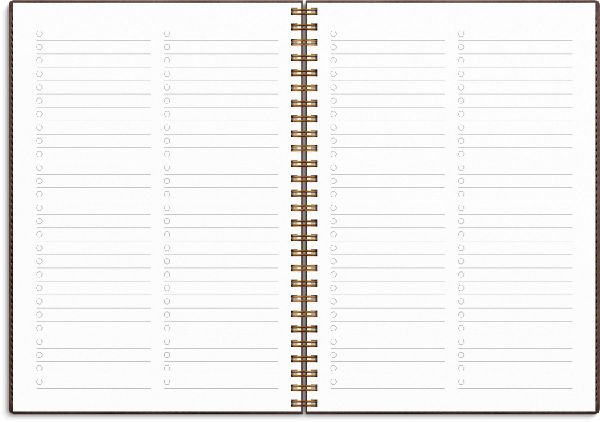 Produktbild: Burde Kalender 2026 Senator A5 Twist braun