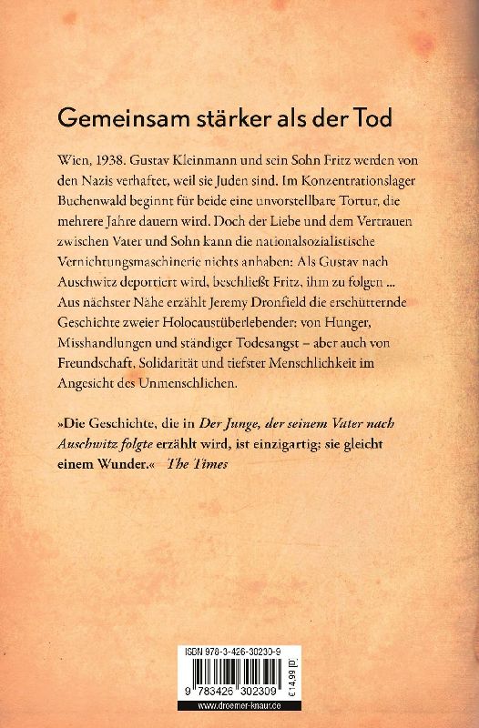 Produktbild: Der Junge, der seinem Vater nach Auschwitz folgte