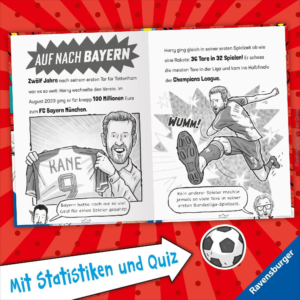 Produktbild: Fußball-Stars - Alles über Kane. Vom Fußball-Talent zum Megastar