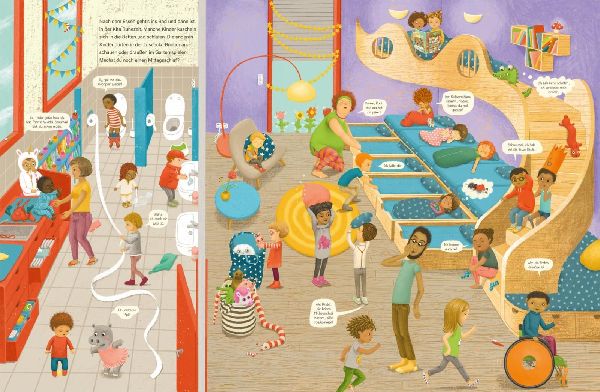 Produktbild: Komm, wir zeigen dir unsere Kita (Constanze von Kitzings Wimmelgeschichten 1)