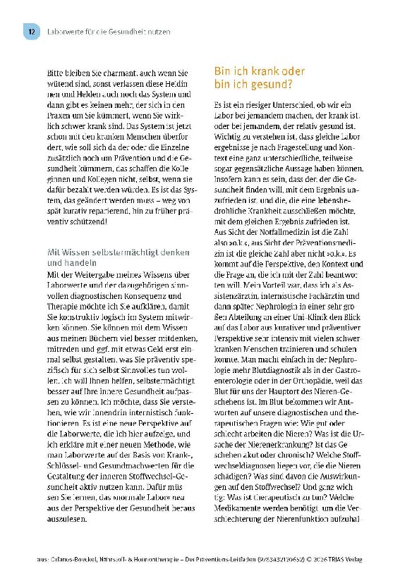 Produktbild: Nährstoff- & Hormontherapie - Der Präventions-Leitfaden