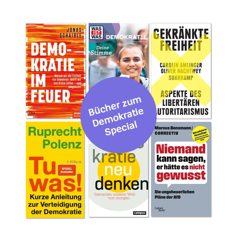 Teaser Demokratie 6 Bücher