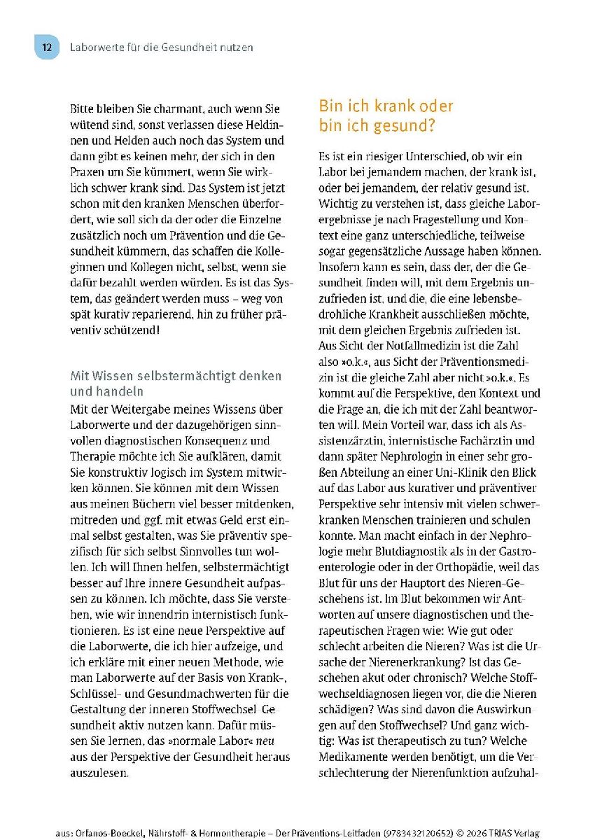 Produktbild: Nährstoff- & Hormontherapie - Der Präventions-Leitfaden