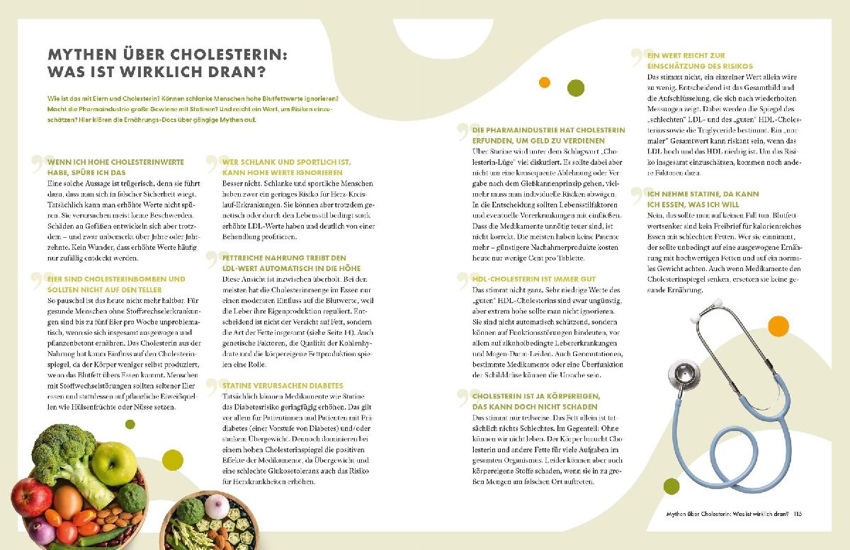 Produktbild: Die Ernährungs-Docs - Cholesterin senken - Unsere 100 besten Rezepte