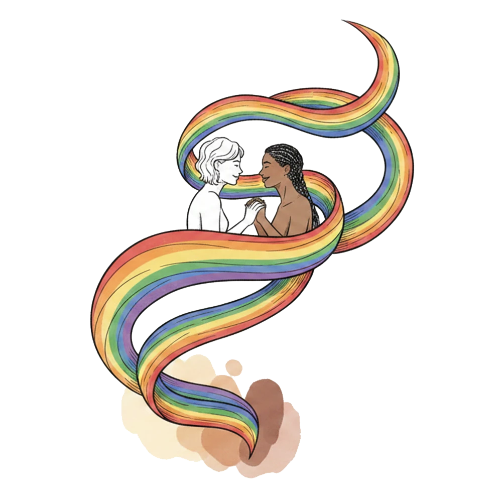 LGBTQ+ Bild, erstellt mit KI