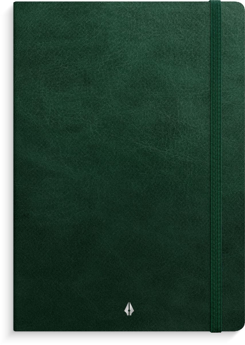 Produktbild: Burde Notizbuch Deluxe A5 dunkelgrün