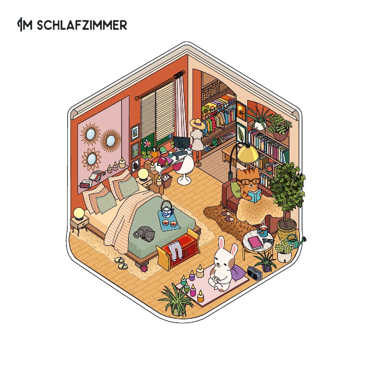 Produktbild: Mini-Sticker-Szenen - Cozy Mini-Homes I 3D-Sticker
