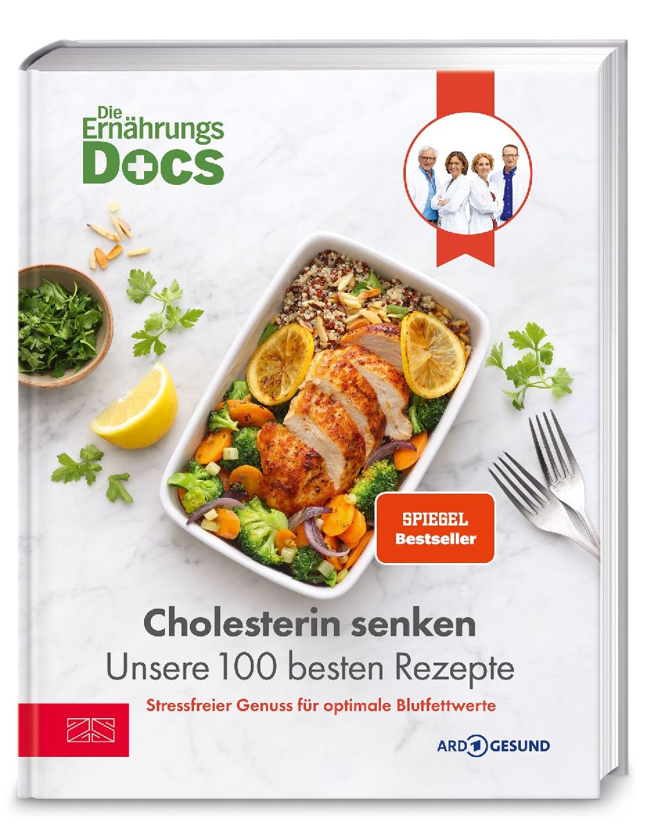 Produktbild: Die Ernährungs-Docs - Cholesterin senken - Unsere 100 besten Rezepte