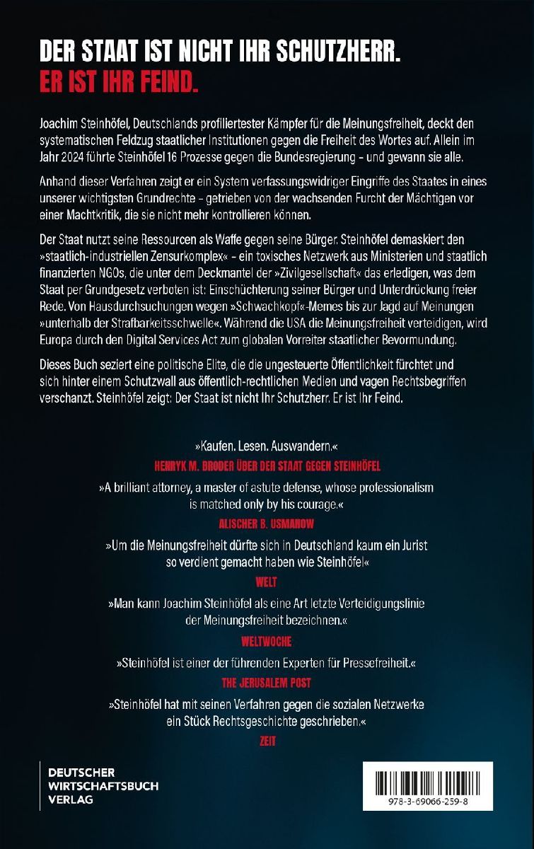Produktbild: Der Staat gegen Steinhöfel