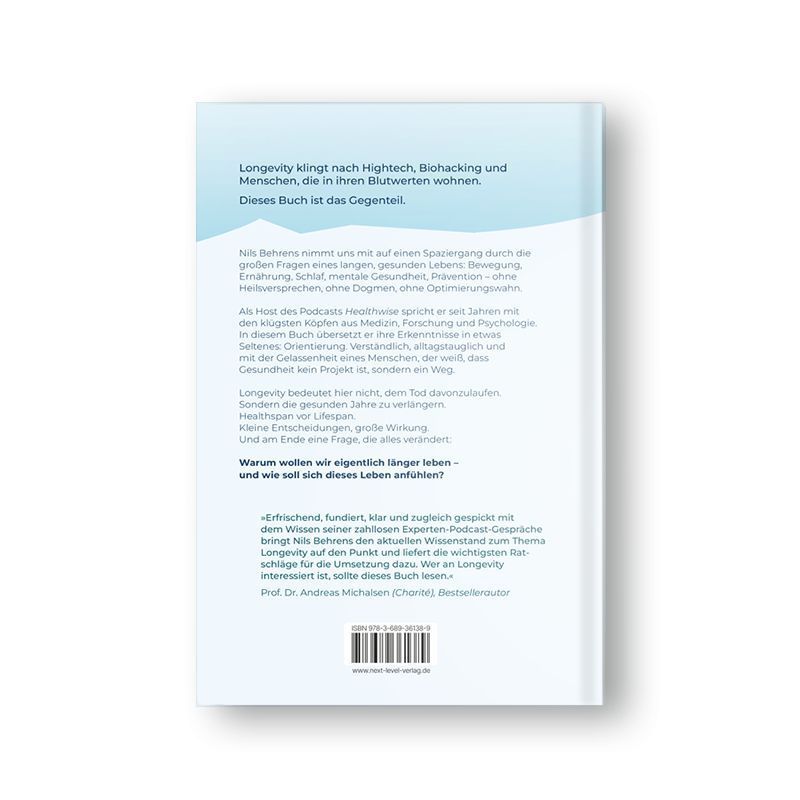 Produktbild: Spaziergang zur Unsterblichkeit - Mit kleinen Schritten länger besser leben, Longevity Ratgeber für mehr Healthspan statt Lifespan, gesunde Gewohnheiten zu Bewegung, Ernährung, Schlaf, Prävention & mentale Gesundheitit