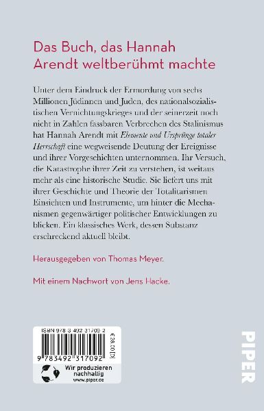 Produktbild: Elemente und Ursprünge totaler Herrschaft