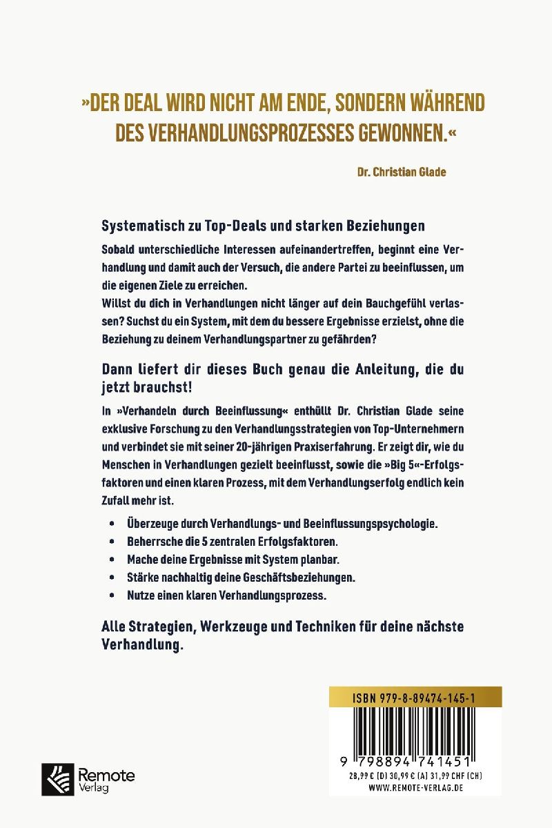 Produktbild: Verhandeln durch Beeinflussung