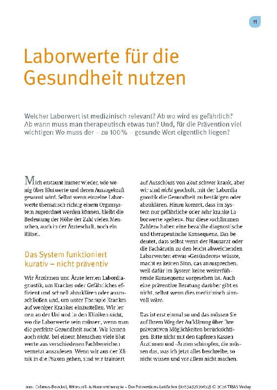 Produktbild: Nährstoff- & Hormontherapie - Der Präventions-Leitfaden