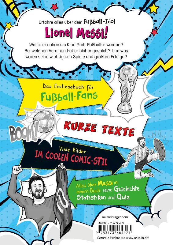 Produktbild: Fußball-Stars - Alles über Messi. Vom Fußball-Talent zum Megastar