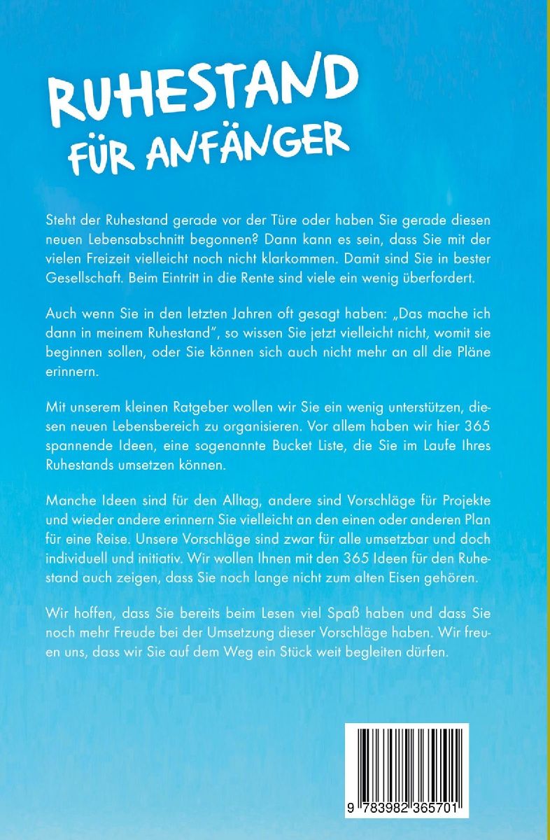Produktbild: Ruhestand für Anfänger