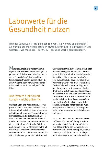 Produktbild: Nährstoff- & Hormontherapie - Der Präventions-Leitfaden