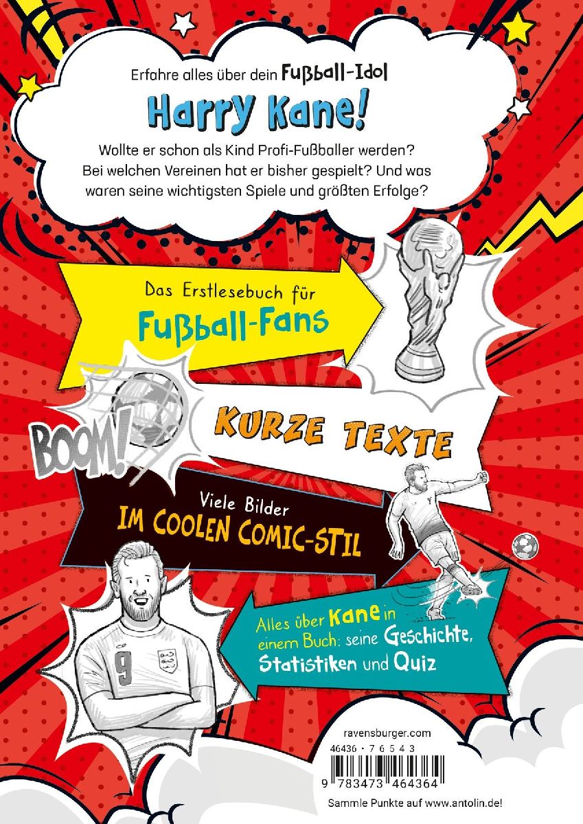 Produktbild: Fußball-Stars - Alles über Kane. Vom Fußball-Talent zum Megastar