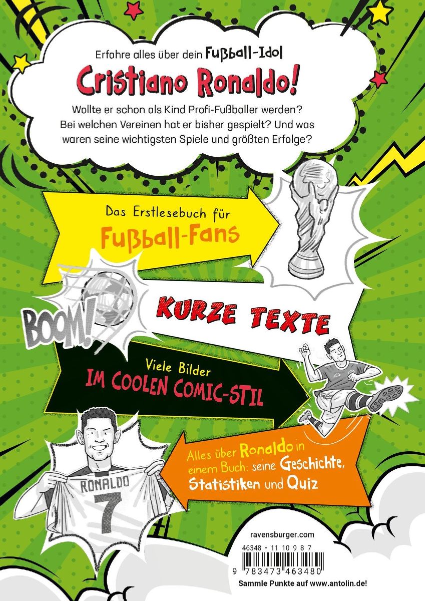 Produktbild: Fußball-Stars - Alles über Ronaldo. Vom Fußball-Talent zum Megastar