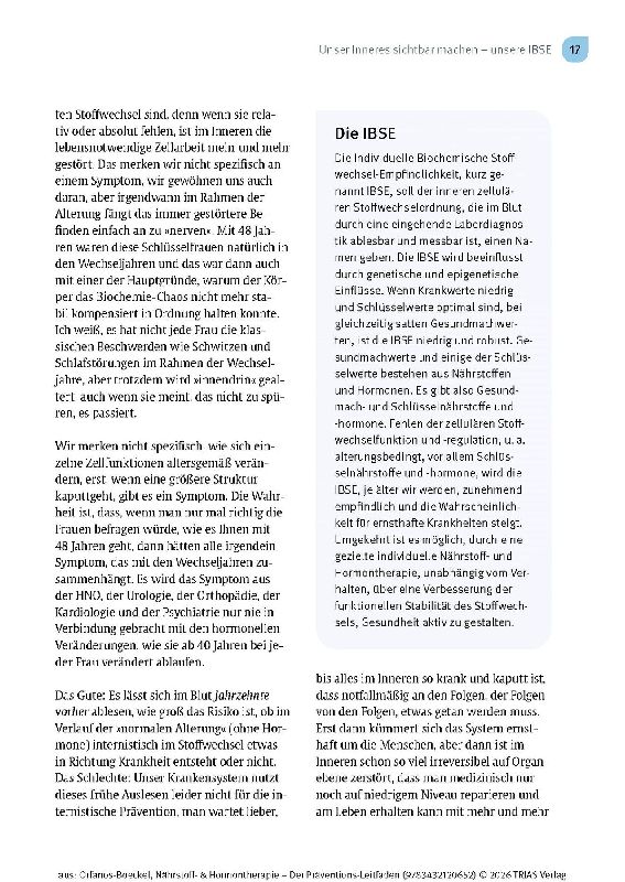 Produktbild: Nährstoff- & Hormontherapie - Der Präventions-Leitfaden
