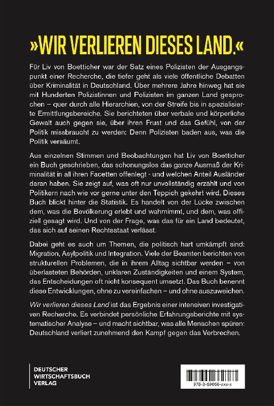 Produktbild: Wir verlieren dieses Land