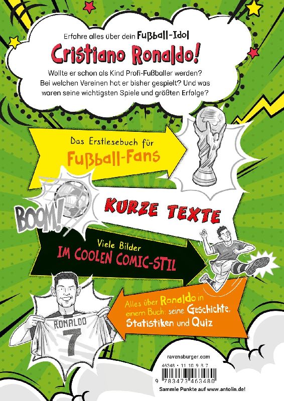 Produktbild: Fußball-Stars - Alles über Ronaldo. Vom Fußball-Talent zum Megastar