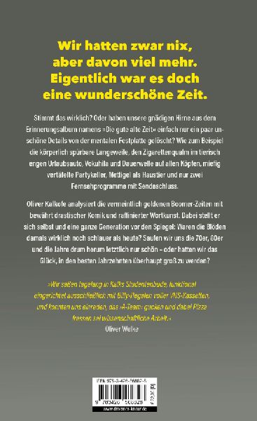 Produktbild: Nie war Früher schöner als Jetzt