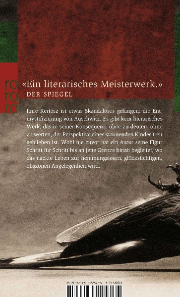 Produktbild: Roman eines Schicksallosen