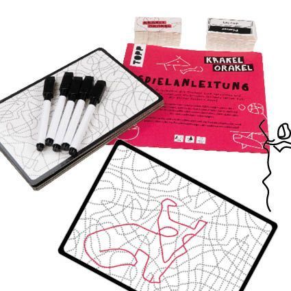 Produktbild: Krakel-Orakel - Das Zeichenspiel für alle, die nicht zeichnen können. Nominiert zum Spiel des Jahres 2025