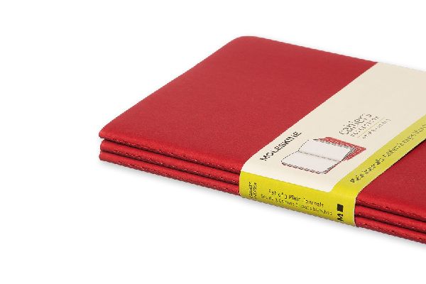 Produktbild: Moleskine Cahier Pocket Plain Red Cover L. 3er Pack