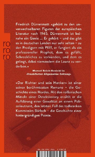 Produktbild: Der Richter und sein Henker